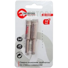 Сверло алмазное трубчатое по стеклу и керамике Intertool SD-0347