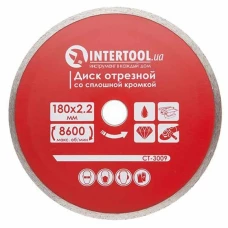 Диск отрезной алмазный Intertool 180 мм (CT-3009)