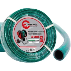 Шланг садовий INTERTOOL, армований, тришаровий, зелений, 1/2, 50 м, PVC (GE-4026)