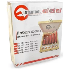 Набор фрез Intertool кромочных прямых 5 шт. (HT-0076)