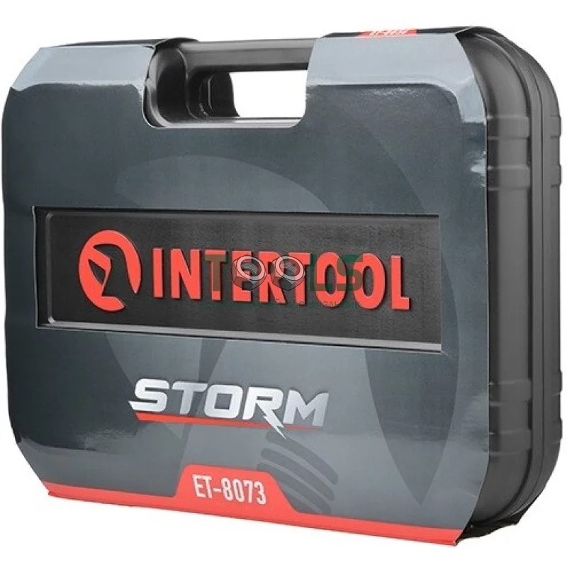 Набір інструментів Intertool STORM 1/2" 1/4" 73 од. Cr-V (ET-8073)