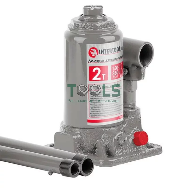 Домкрат двухштоковый Intertool GT0031 2 т