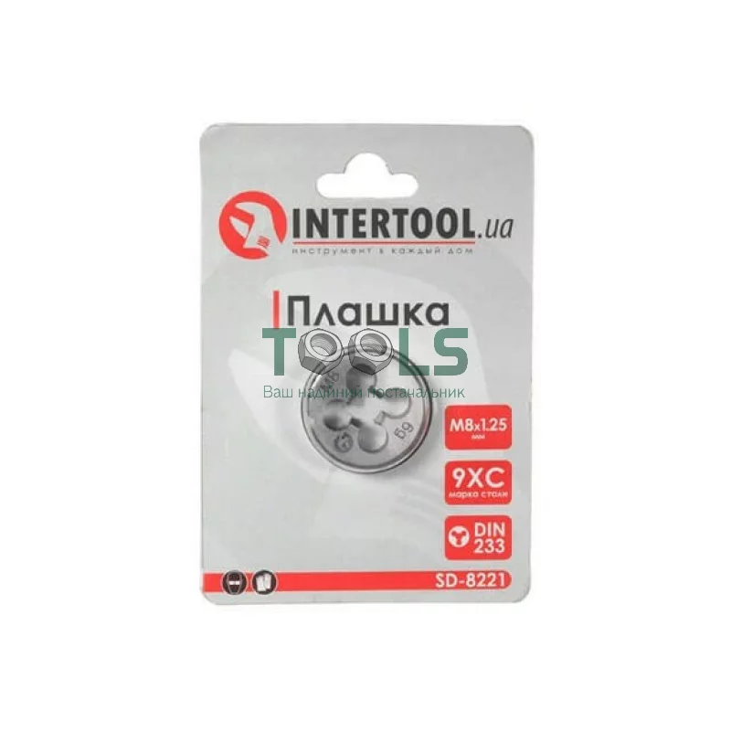 Плашка Intertool M8x1.25 мм (SD-8221)