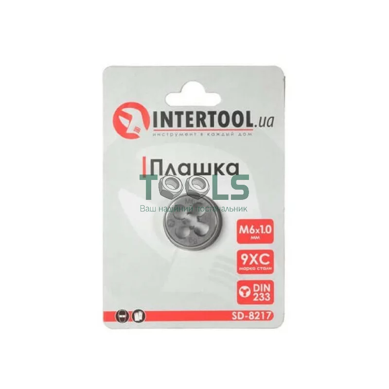 Плашка Intertool M6x1 мм (SD-8217)