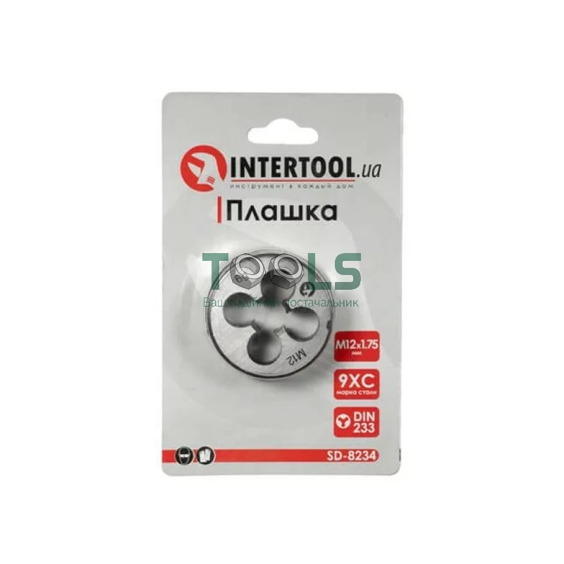 Плашка M12x1.75 мм INTERTOOL SD-8234