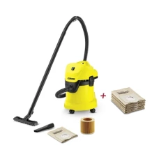 Пылесос Karcher WD 3 + фильтр-мешки (1000 Вт, 17 л) (9.611-147.0)