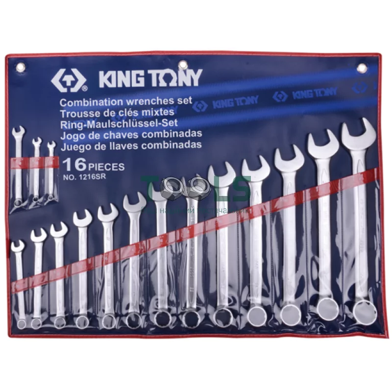 Набор ключей King Tony, комби 16 предметов (1216SR)