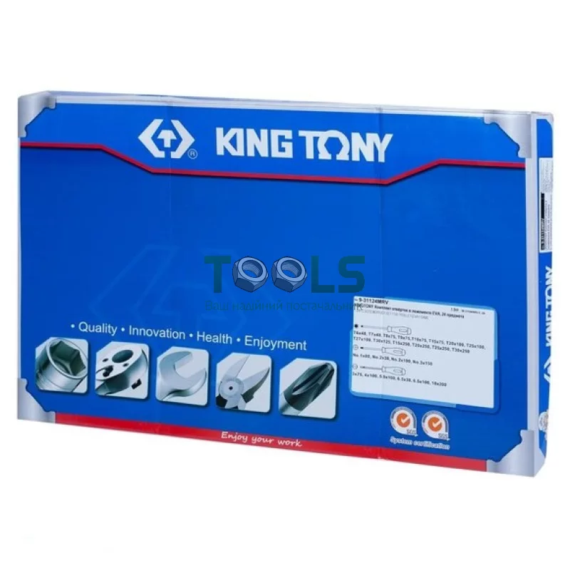 Набір викруток King Tony 9-31124MRV (24 предмети) ложемент