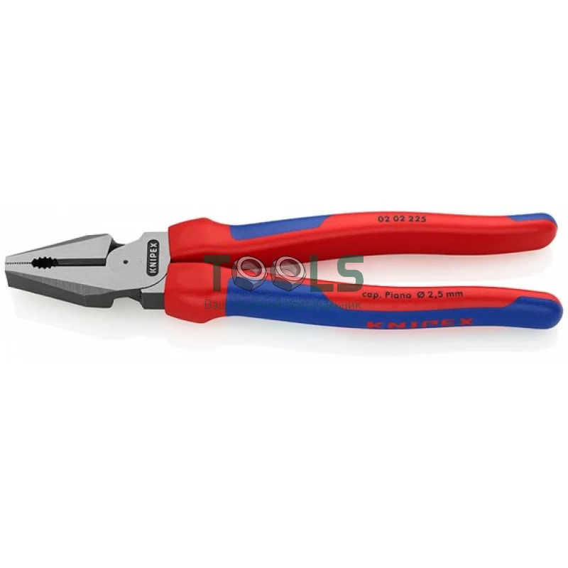 Плоскогубці KNIPEX комбіновані особливої потужності (02 02 225)