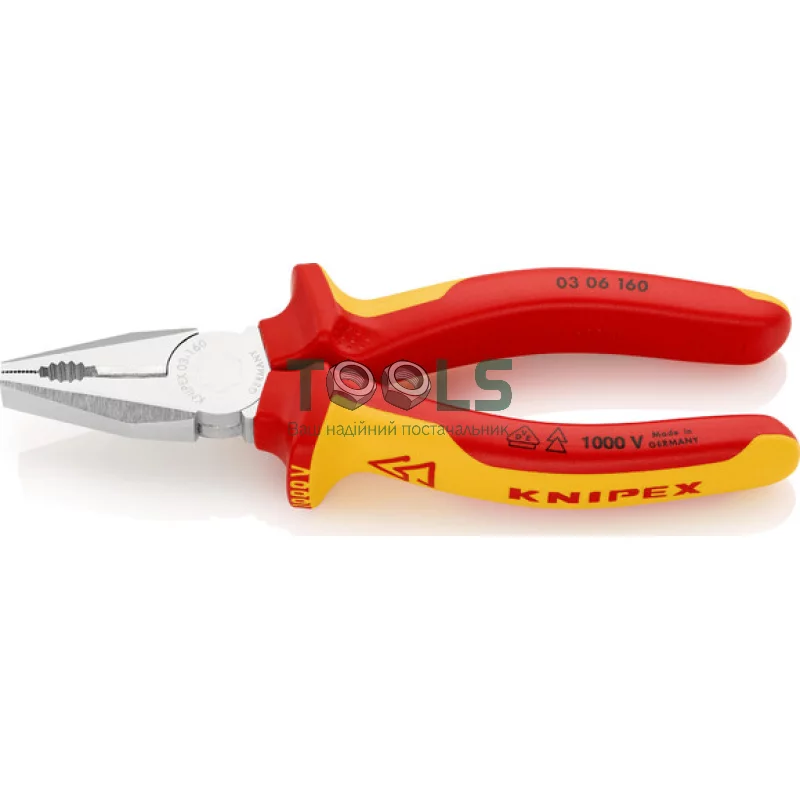 Плоскогубцы KNIPEX 160 мм (03 06 160)