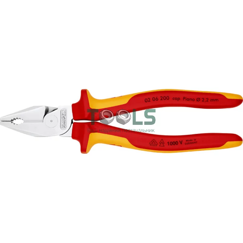 Плоскогубцы KNIPEX 200 мм (02 06 200)