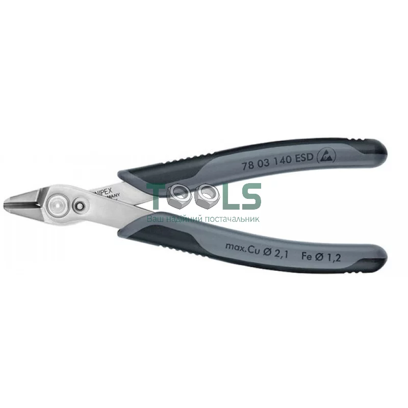 Кусачки KNIPEX Electronic Super Knips XL ESD 140 мм (78 03 140 ESD)