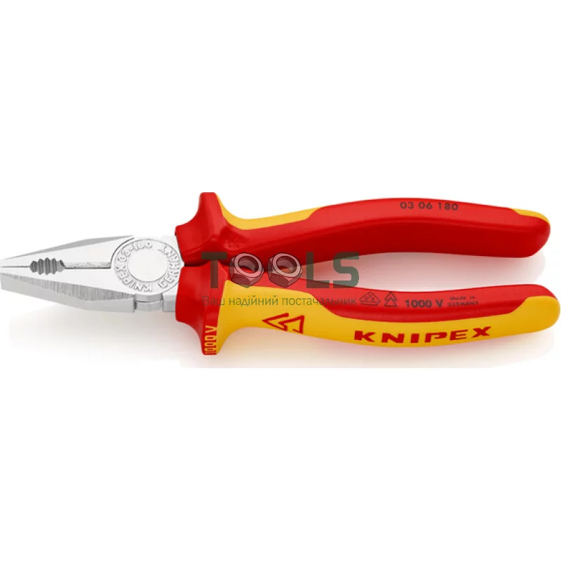 Плоскогубцы KNIPEX 180 мм (03 06 180)