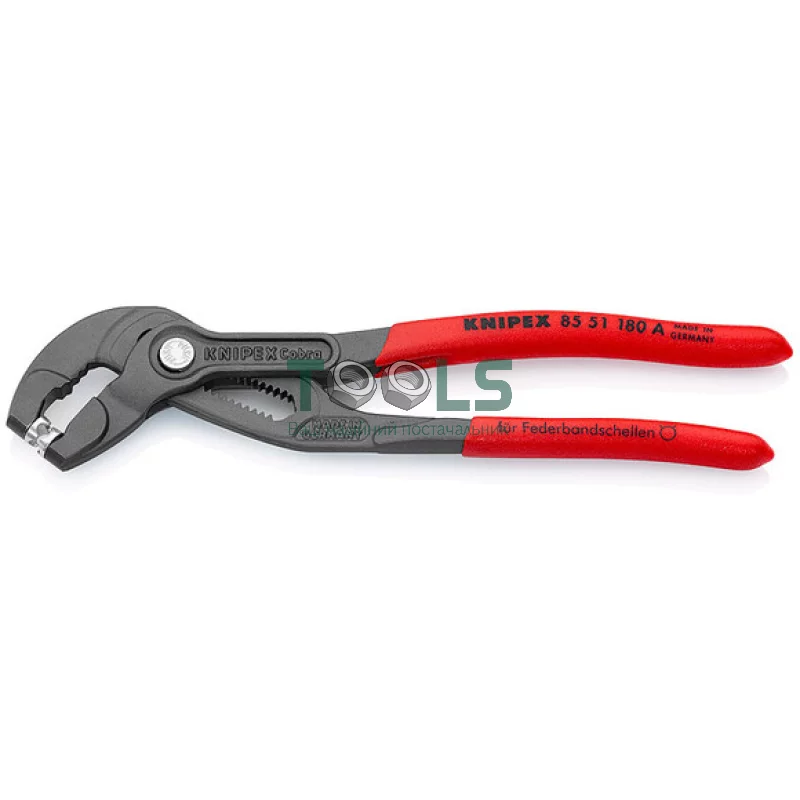 Щипці для пружинних хомутів Knipex 180 мм (85 51 180 A)