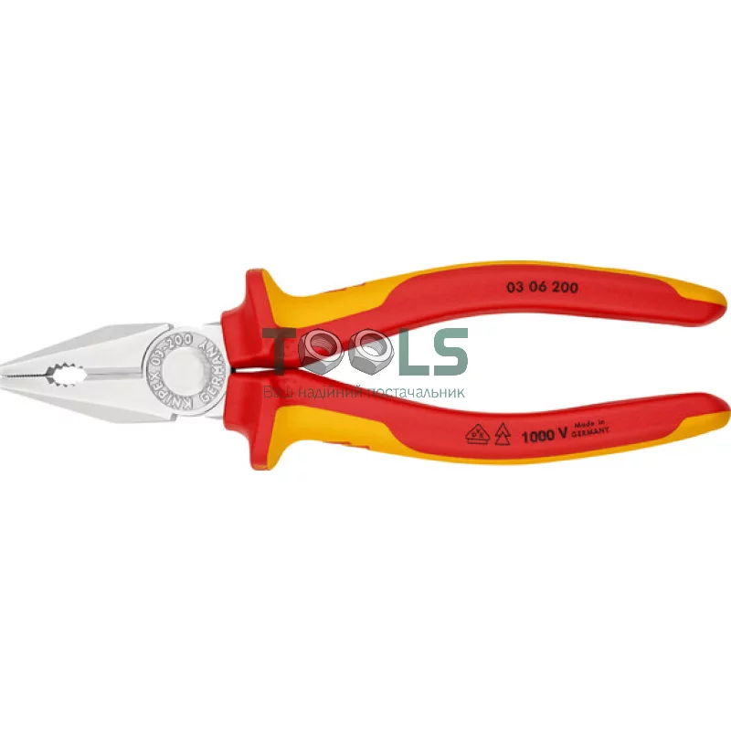 Плоскогубцы KNIPEX 200 мм (03 06 200)