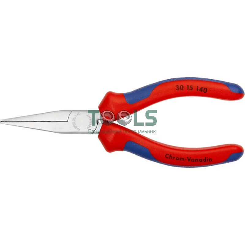 Довгогубці Knipex хромовані 140 мм (30 15 140)