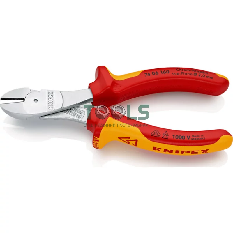 Кусачки диэлектрические KNIPEX 160 мм (74 06 160)