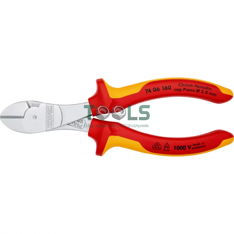 Кусачки диэлектрические KNIPEX 160 мм (74 06 160)