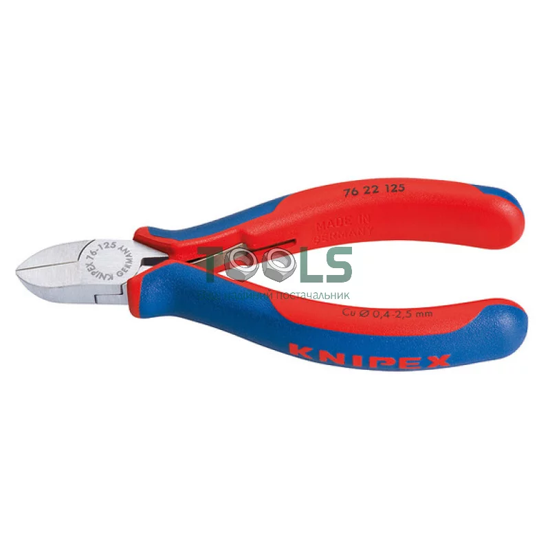 Кусачки бокові для електромеханіка Knipex 125 мм (76 22 125)