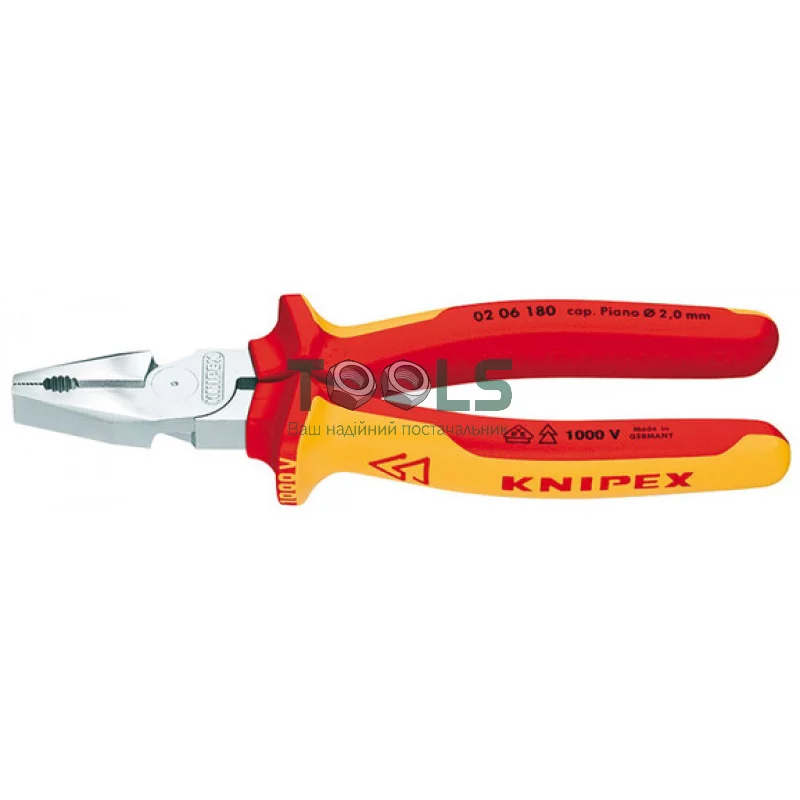 Плоскогубцы KNIPEX 180 мм (02 06 180)