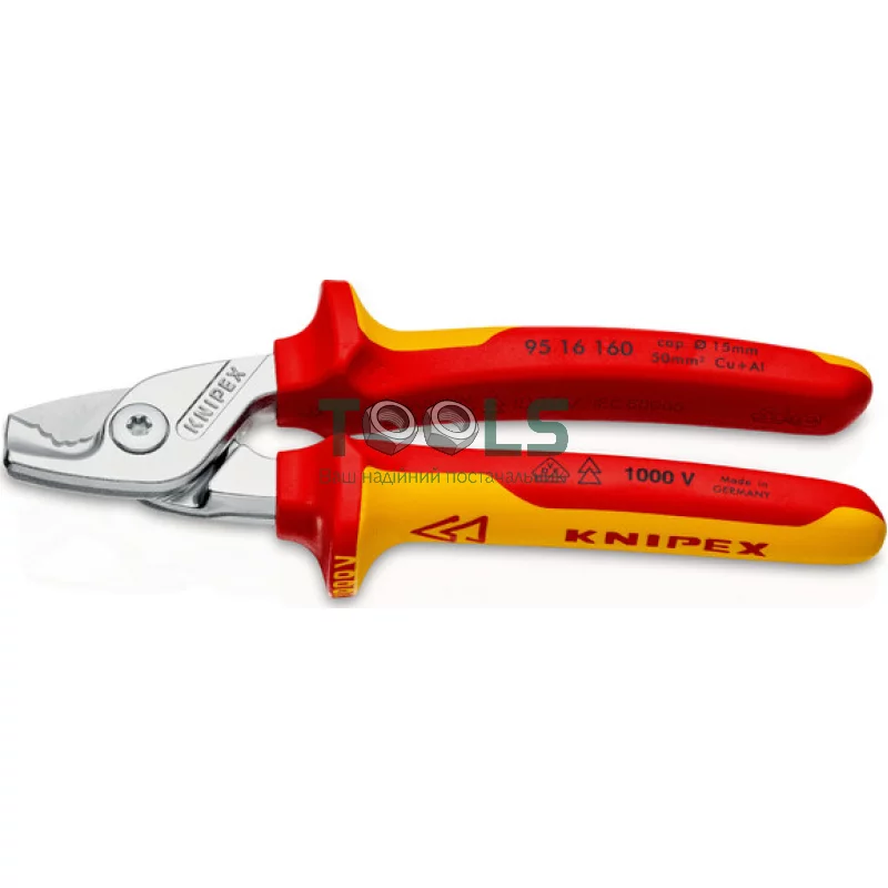 Кабелеріз KNIPEX StepCut 160 мм (95 16 160)