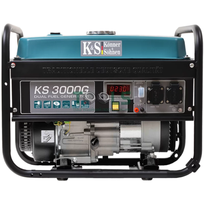 Газобензиновий генератор Konner & Sohnen KS 3000G (2.6 кВт)