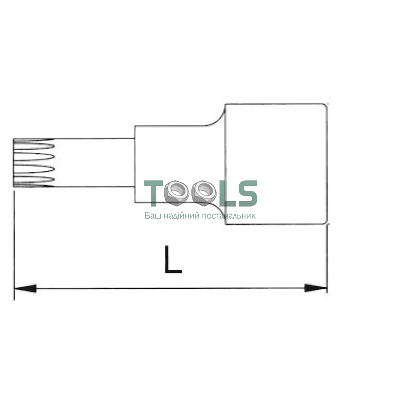 Головка торцевая с вставкой spline 1/2" M5 L=55 мм LICOTA (H4RM05)