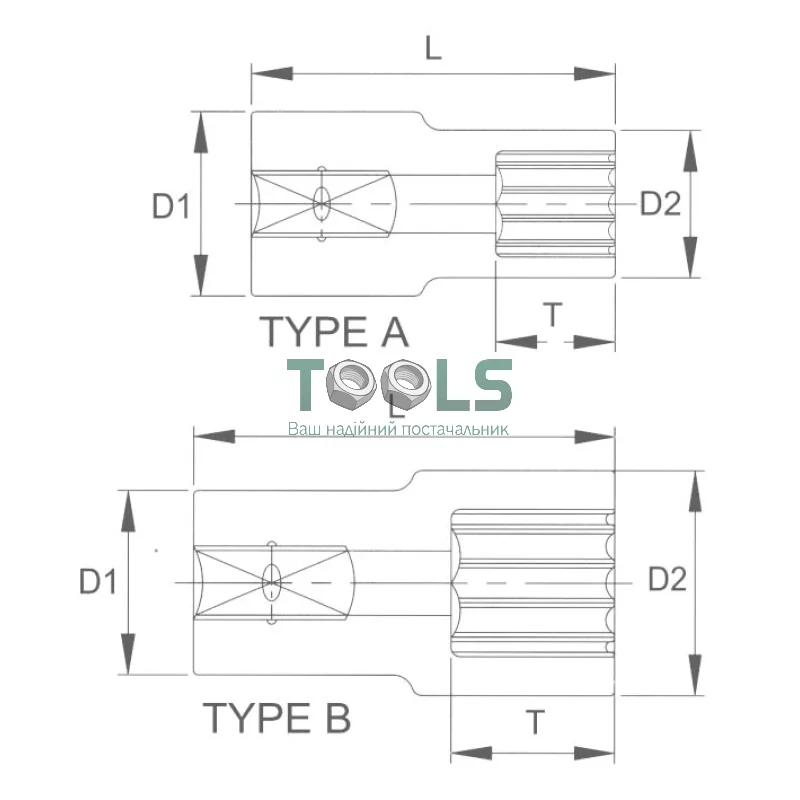 Головка торцевая super lock 3/8" 20 мм LICOTA (R3020)