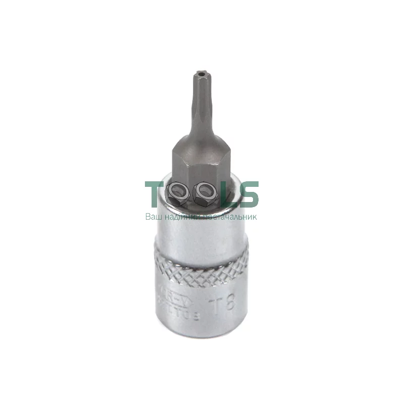 Головка торцева з вставкою torx з отвором 1/4" T8H LICOTA (H2TT08)