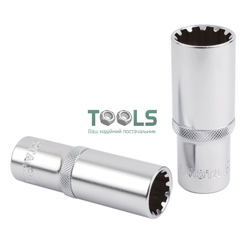 Головка торцевая глубокая spline 3/8" 21 мм LICOTA (P3021L)