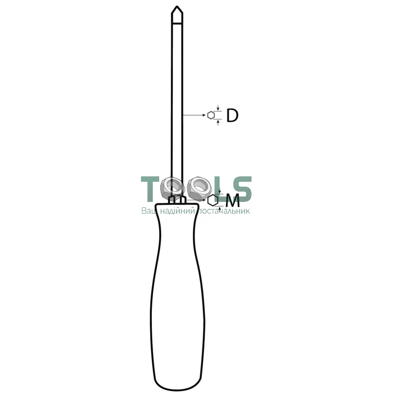 Викрутка посилена SL5.5, 125 мм LICOTA (ASD-3812555)