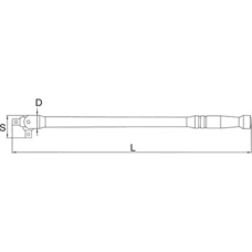 Вороток шарнірний 3/8" 250 мм LICOTA (AFT-A3810)