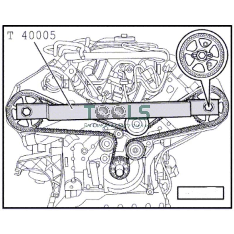 Установочная планка для валов VAG V8 LICOTA (ATA-0451)