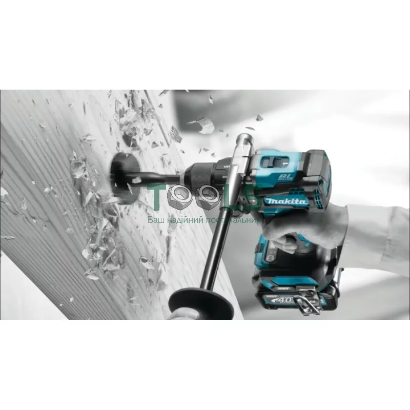 Аккумуляторная дрель-шуруповерт Makita DF001GD201 (40 В, 2х2.5 А*ч, 150 Н*м)