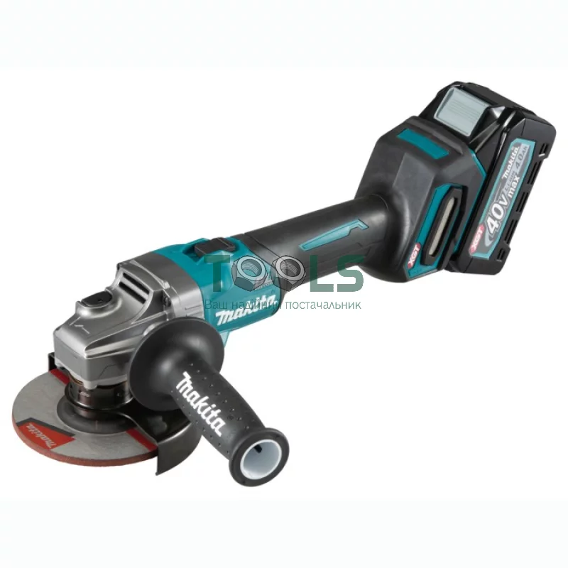 Акумуляторна кутова шліфувальна машина Makita GA008GM201 (36 В, 2х4 А*год, 125 мм)