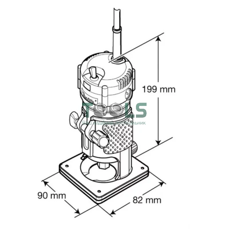 Фрезер Makita 3709 (0.53 кВт)