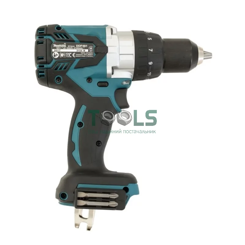 Акумуляторний дриль-шуруповерт Makita DDF481RFE3 (18 В, 3х3 А*год, 125 Н*м)