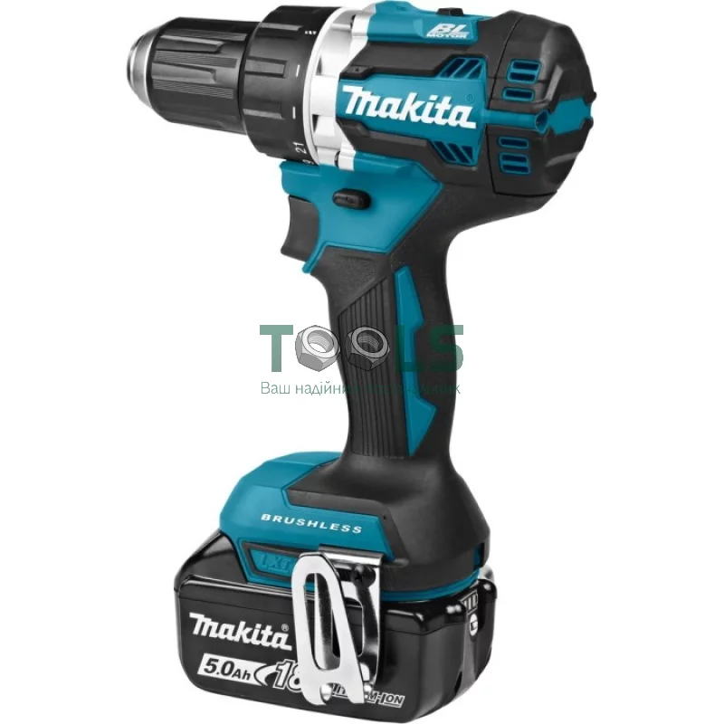 Аккумуляторный шуруповерт Makita DDF484RTE (18 В, 2х5 А*ч, 54 Н*м)