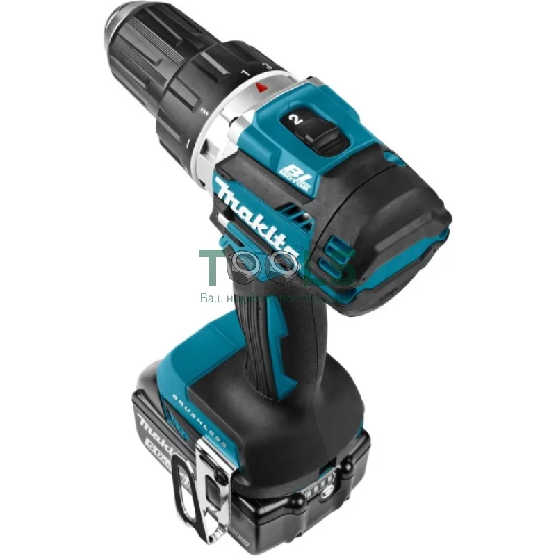 Аккумуляторный шуруповерт Makita DDF484RTE (18 В, 2х5 А*ч, 54 Н*м)