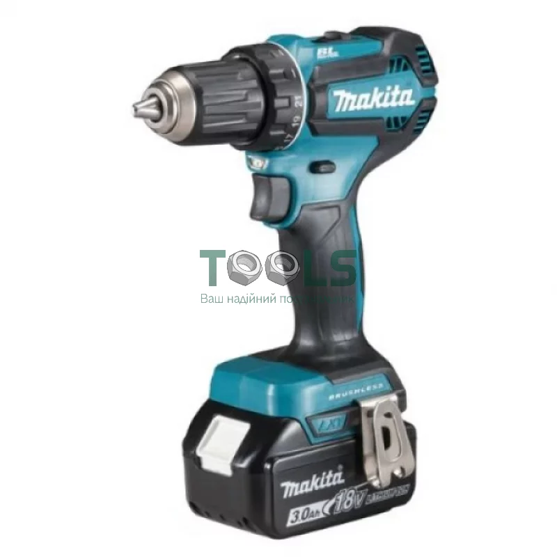 Аккумуляторная дрель-шуруповерт Makita DDF485FYX3 + аккумуляторная болгарка DGA521ZX1 + сумка (18 В, 1.5 А*ч, 3 А*ч) (SET-DDF485MK2)