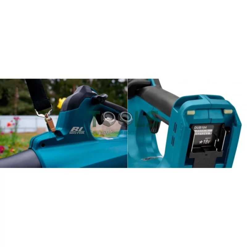 Аккумуляторная воздуходувка Makita DUB184Z DC18RC + BL1830B + ламзак (SOFA-DUB184)