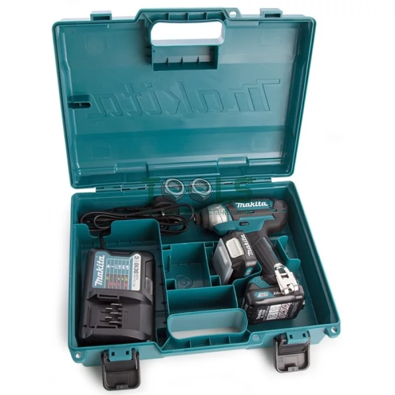 Аккумуляторный ударный гайковерт Makita TD110DSAE (10.8 В, 2х2 А*ч, 110 Н*м)