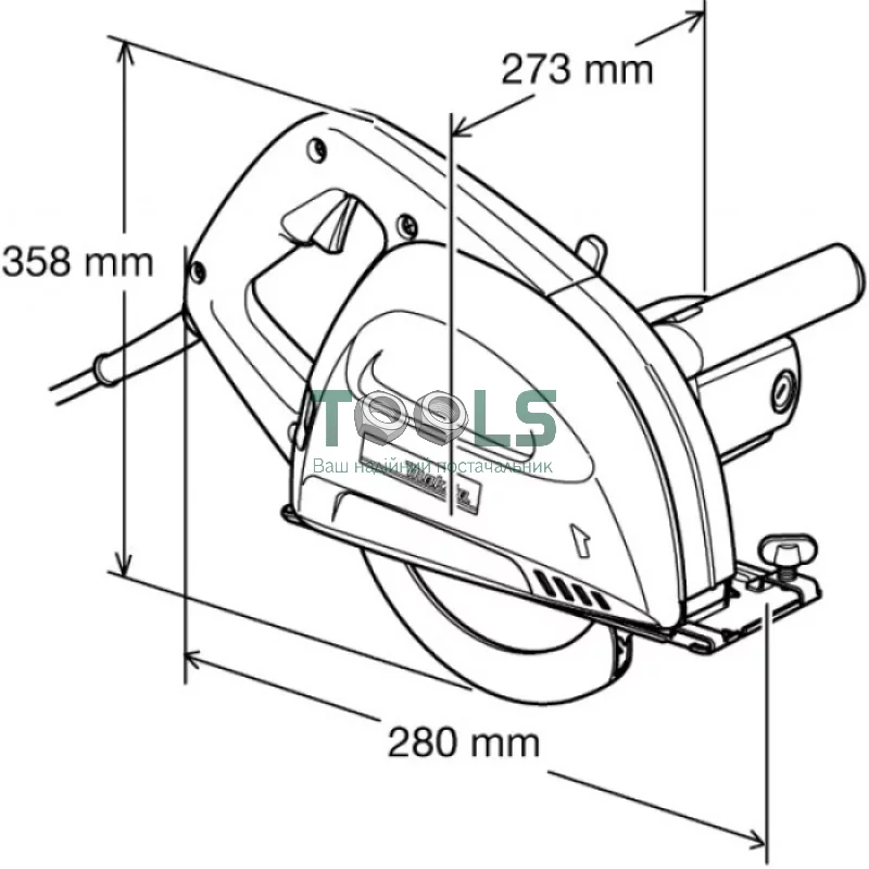 Пила дискова по металу Makita 4131 (1.1 кВт, 185 мм)