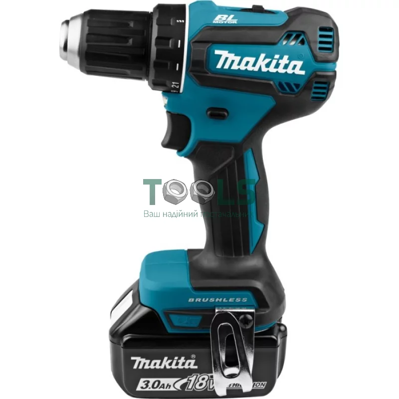 Акумуляторний дриль-шуруповерт Makita DDF485FYX3 (2х18 В, 1.5/3 А*год)