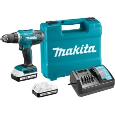 Аккумуляторная ударная дрель-шуруповерт Makita HP488DWE (18 В, 2х1.5 А*ч, 42 Н*м)