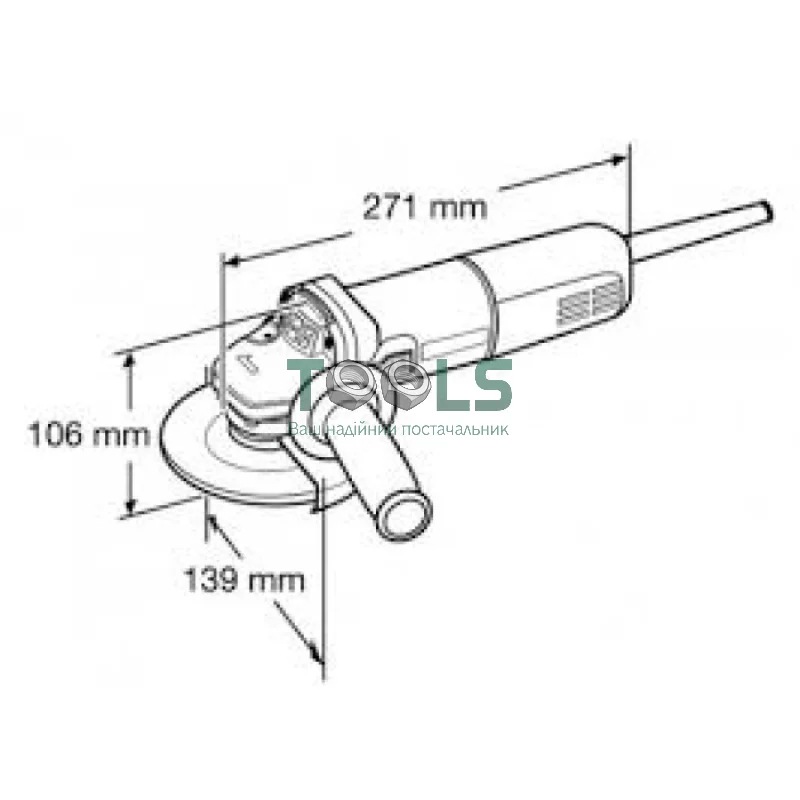 Угловая шлифмашина Makita 9558HNG (0.84 кВт, 125 мм)