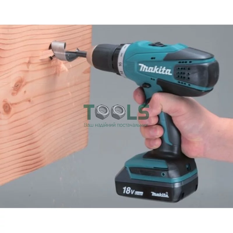 Аккумуляторная дрель-шуруповерт Makita DF457DWE (2х18 В, 1.3 А*ч)