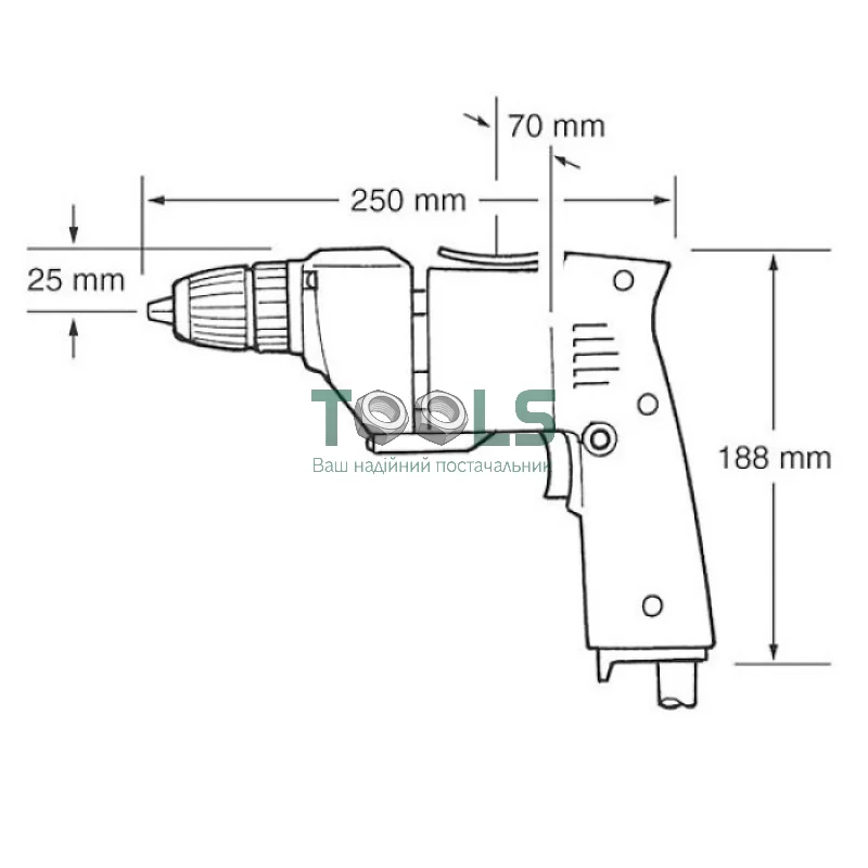 Дрель безударная Makita 6510LVR (0.4 кВт)