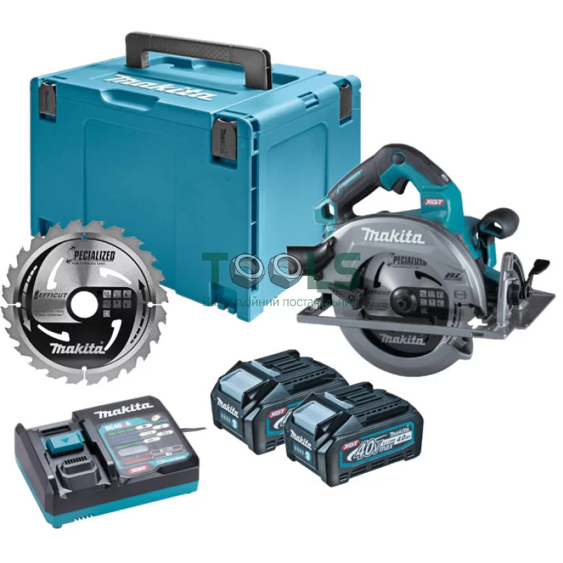 Аккумуляторная дисковая пила Makita HS003GM201 (36 В, 2х4 А*ч, 185 мм)