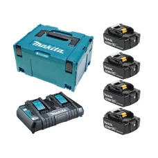 Набор аккумуляторов + зарядка Makita LXT MKP3PT184 (BL1850Bx4, DC18RD, Makpac)